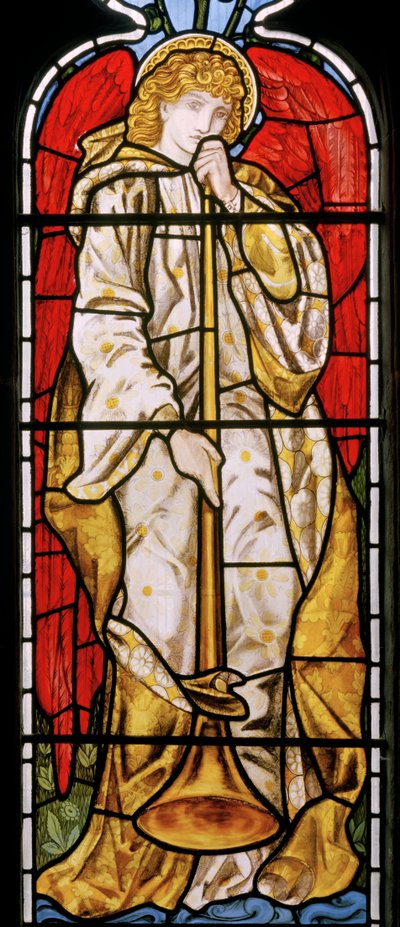 Cheddleton, Trumpeting Angel, 1869 by Edward Burne Jones